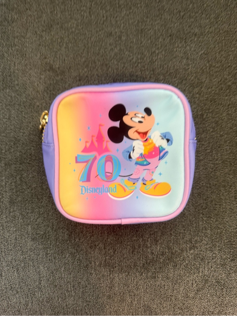 (sold) NEW STONEY CLOVER 70TH ANNIVERSARY DISNEY COLLAB POUCH NEW WITHOUT TAGS